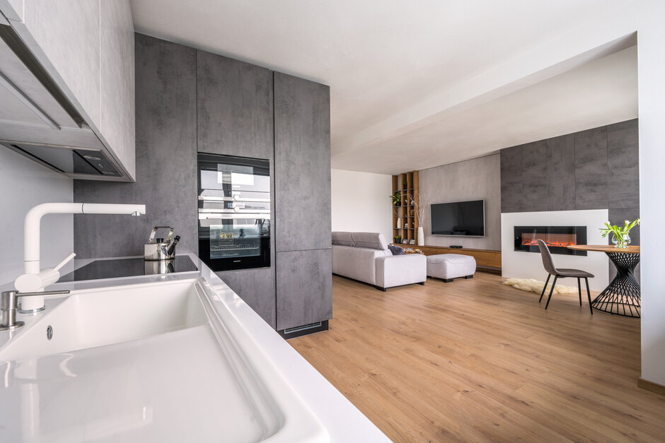 Beton Slate Grey | Cognac